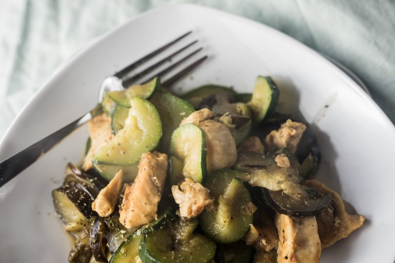 Röstgemüse mit Hähnchen