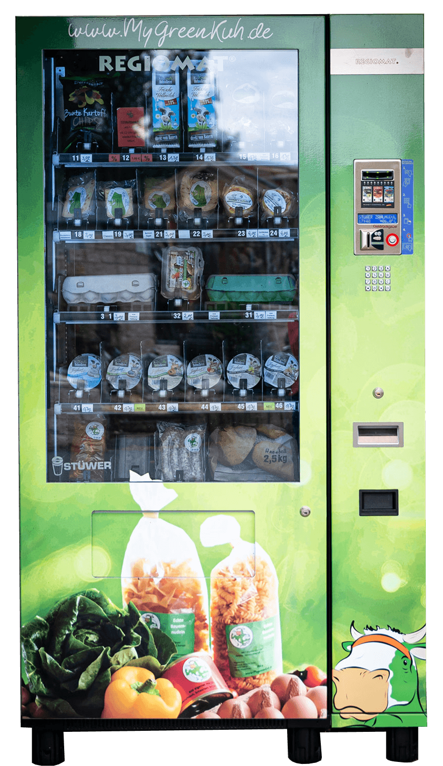 MyGreenKuh 24/7 Lebensmittel Hofladen Automat